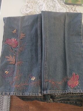 Ladies Petite Dark Blue Denim Jeans